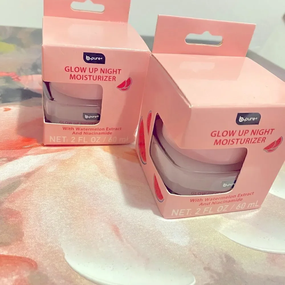 💥B- Pure  Glow  up night moisturizer with watermelon 🍉Extract and niacinamide